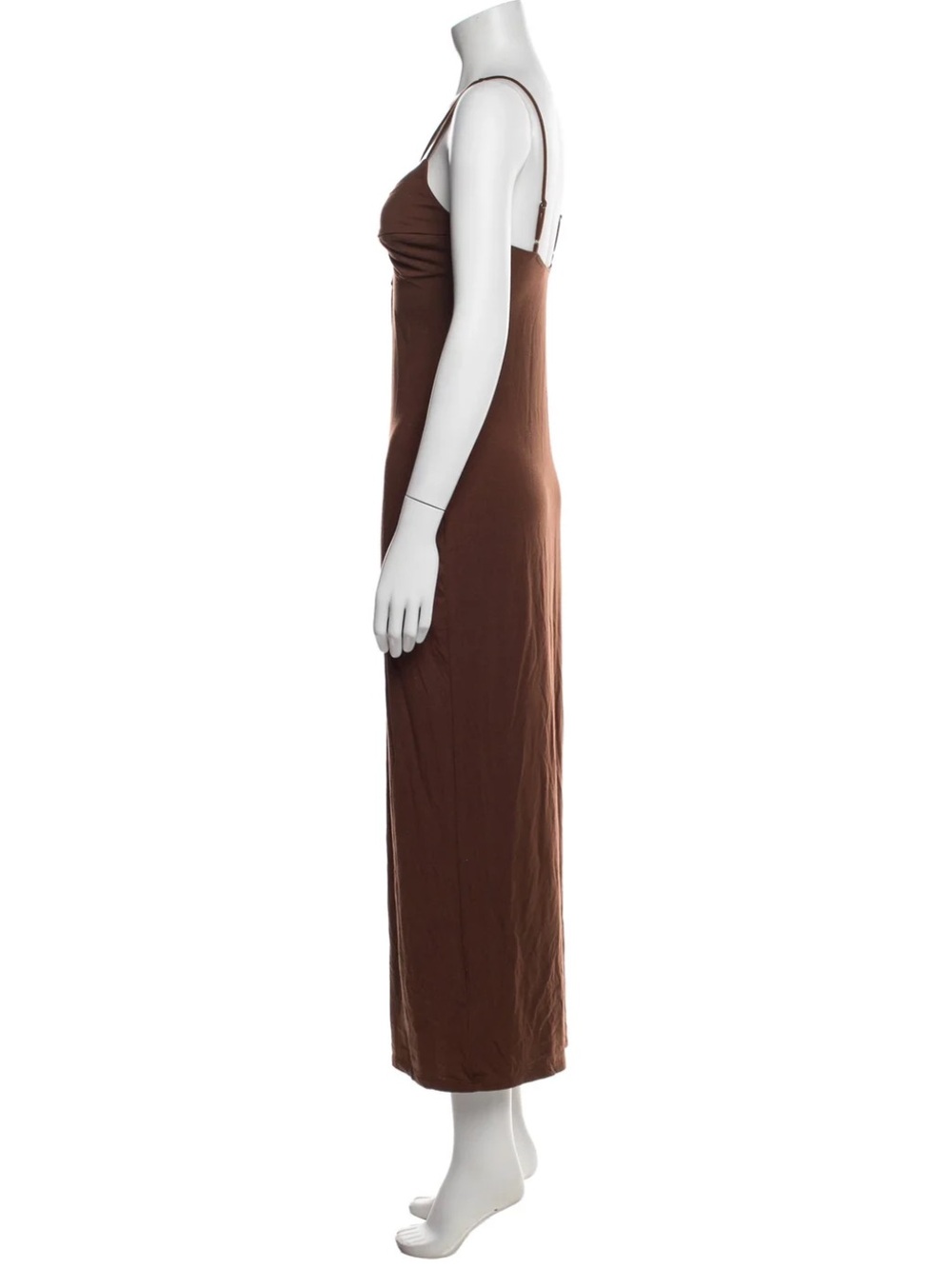 Reformation Brown Strappy Maxi Dress with Keyhole Detail - Picture 4 of 5